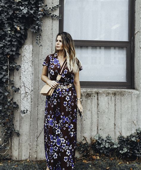 Fall Floral Maxi Dress Glamourim