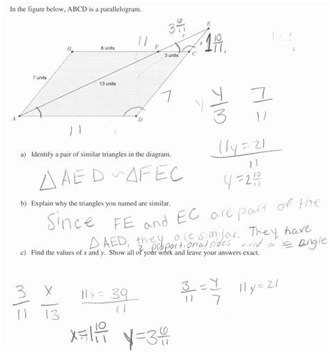 50 Proportions and Similar Figures Worksheet – Chessmuseum Template Library