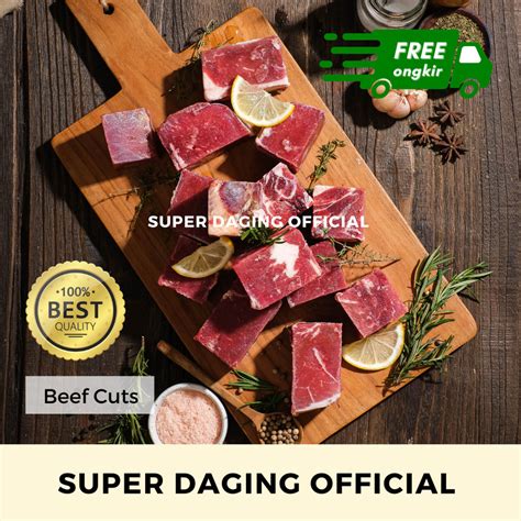 Jual Daging Sapi Rendang Impor Beef Topside 1kg Super Daging