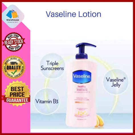 Vaseline Healthy Even Tone With Vitamin B3 And SPF 10 400ml Shopee