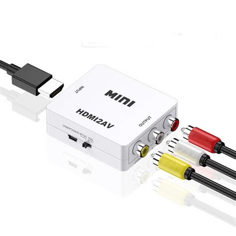 Mini Adaptador Conversor Hdmi Para Video Composto Rca Av Hd Shopee