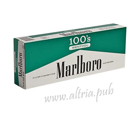 Marlboro Menthol 100s Box Cigarettes Altria Pub Shop Online