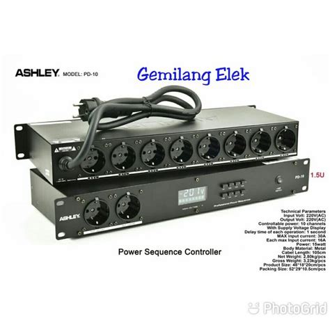 Jual POWER SEQUENCER CONTROLLER ASHLEY PD 10 ORIGINAL Di Lapak Gemilang