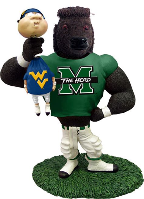 Marshall NCAA College Rivalry Mascot Figurine