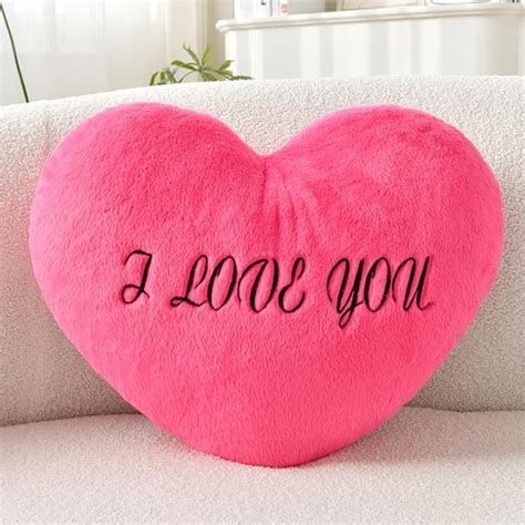 Amazon Xvtru Heart Throw Pillow Unique Embroidery Heart Pillow