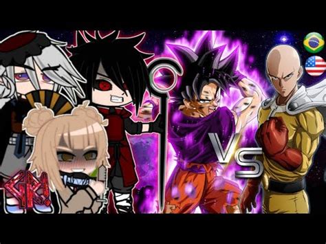 Anime Villains React To Saitama Vs Goku Fan Animation Dragon Ball