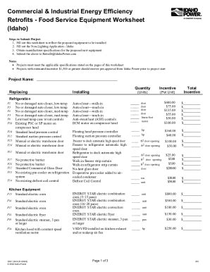 Fillable Online Food Service Worksheet CRR 129 6 Fax Email Print