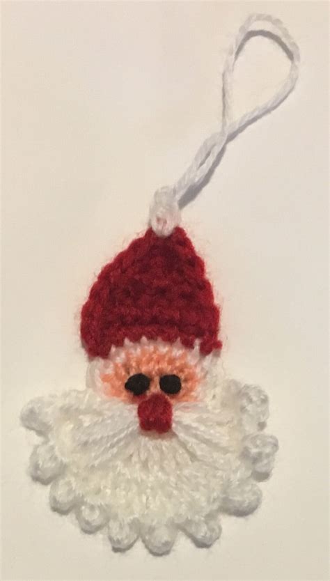 Crochet Santa Ornament