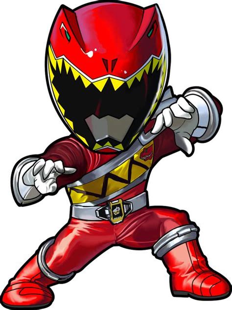 Red Power Ranger Chibi Super Deformed Character Cumpleaños De