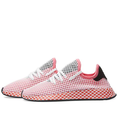 Adidas Deerupt Runner W Chalk Pink Bold Orange END