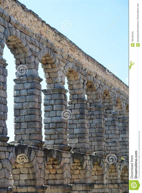 An Aqueduct In Segovia Spain Stock Image Image Of Citys