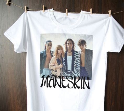 Clothing T Shirts Damiano David S Shirt Maneskin Merch Maneskin Zitti E