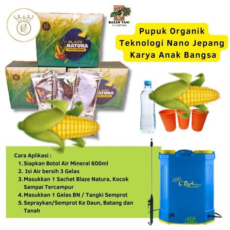 Jual Btn PUPUK ORGANIK BLAZE NATURA NUTRISI TANAMAN KEMASAN TERBARU