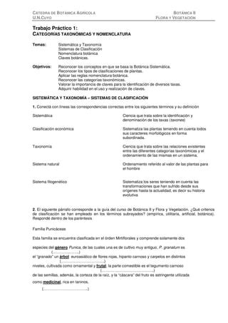 Tp 1 Sistematica Nomenclatura PDF Descarga Gratuita