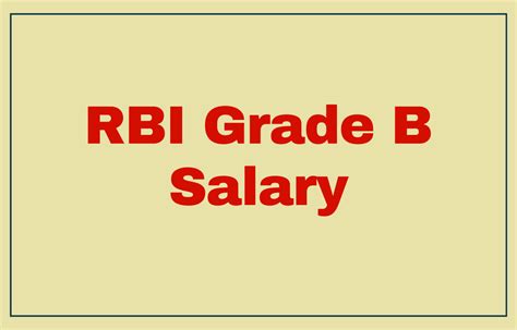 Rbi Grade B Salary In Hand Job Profile Allowances Career Growth