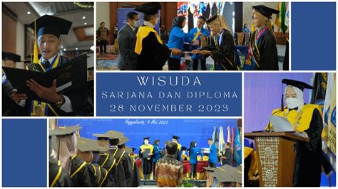 Wisuda Program Sarjana Dan Diploma Periode I Ta Youtube