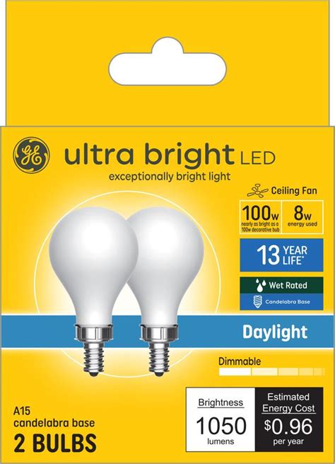 Ge Ultra Bright Led 100 Watt Replacement Daylight A15 Ceiling Fan