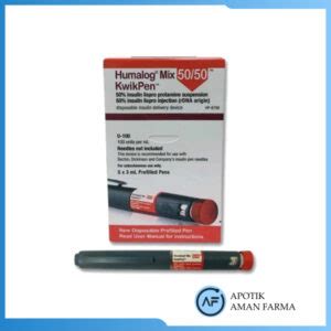 Humalog Mix Kwikpen Box Pen Apotek Aman Farma