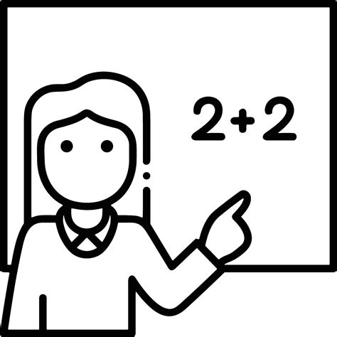 Teacher Icon Symbol Vector Image Illustration Of The Training Business