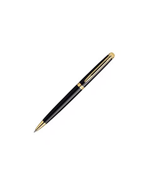 Waterman Stylo Bille H Misph Re Laque Noir Finition Dor L Or Fin