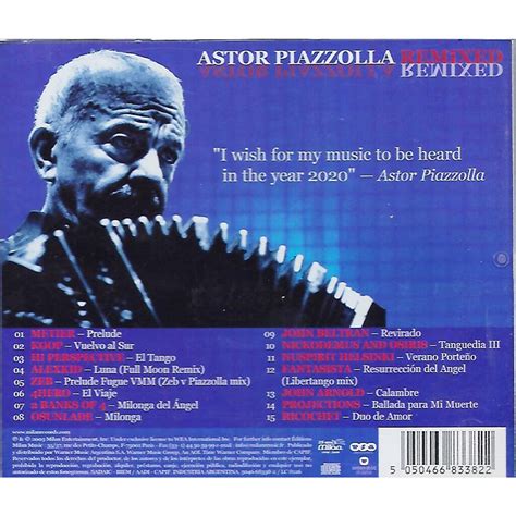 Astor Piazzolla Remixed By Compilation Divers Various Artists CD