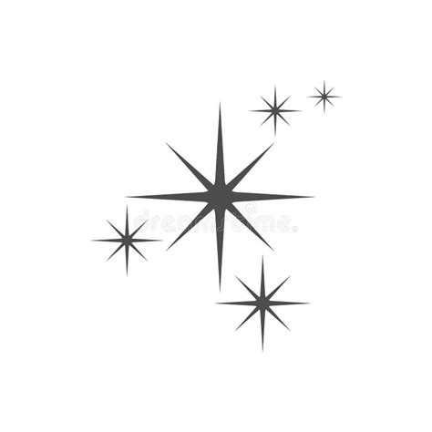 Sparkle, Star Icon. Vector Illustration, Flat Design Stock Illustration ...