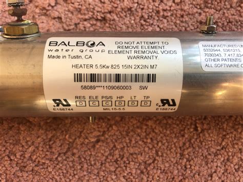 Hot Tub Heater Element Balboa Marquis Spa For Sale From United States