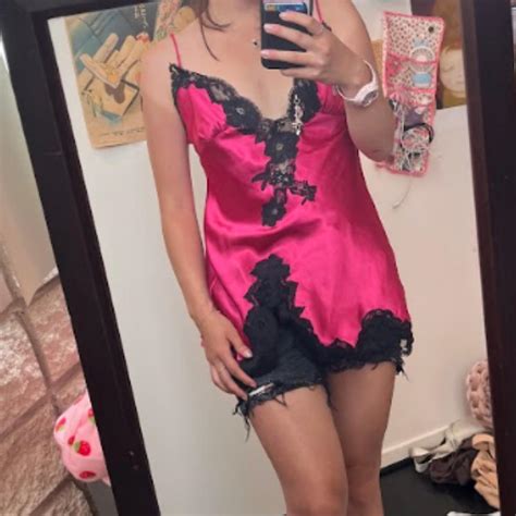 Pretty Victorias Secret Slip Dress Top So Nice Depop