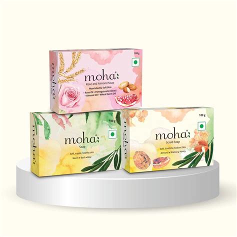 Moha Multi Soap Pack For Soft Hydrate And Nourished Skin And Face Unisex