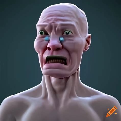 Wojak Crying In 3d Art Style On Craiyon