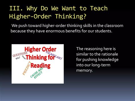 Teaching Higher Order Thinking And 21st Century Skills Ppt