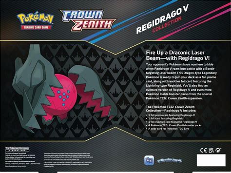 Pokemon Tcg Crown Zenith Collection Pokemon V Regieleki Or Regidrago