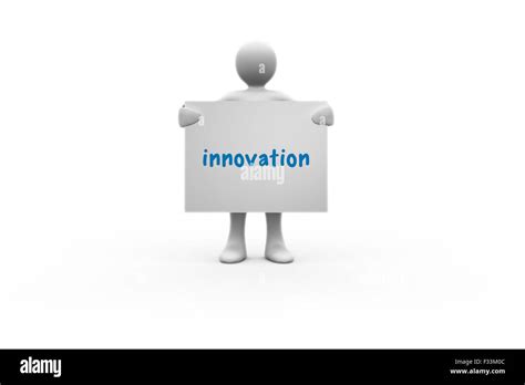 Innovation Against White Background With Vignette Stock Photo Alamy