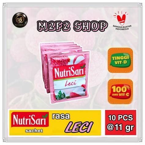 Jual NutriSari Minuman Serbuk Rasa Leci Sachet 11 Gr Renceng