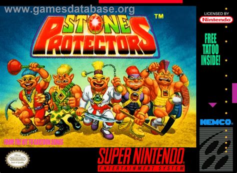 Stone Protectors Nintendo Snes Artwork Box