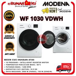 Jual Washing Machine Inverter Modena Mesin Cuci Front Loading Kg Wf