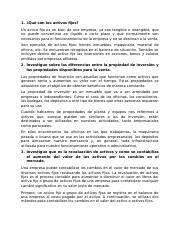 FORO M5 docx 1 Qué son los activos fijos Un activo fijo es un bien