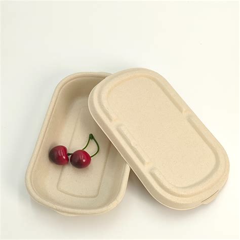 Ml Ml Biodegradable Sugarcane Bagasse Pulp Molded Fast Food To