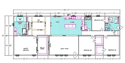 32 X 84 Franklin Cypress Bend 4 Bed Pioneer Manufactured Homes