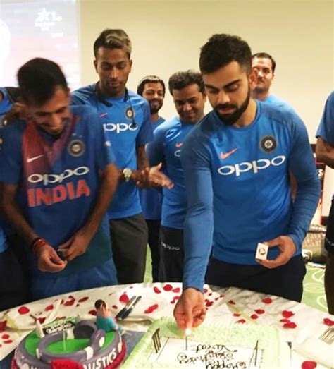 This is how Virat Kohli celebrated his 29th birthday (Photos)