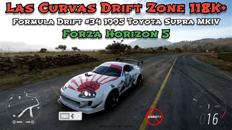 Las Curvas Drift Zone 118K FD 34 95 Toyota Supra MKIV Forza Horizon 5