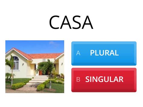 NÚmero De Sustantivos Plural Singular Cuestionario