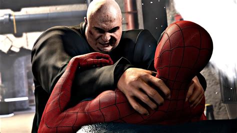 Spider Man Pc Wilson Fisk The Kingpin Boss Fight Gameplay Youtube