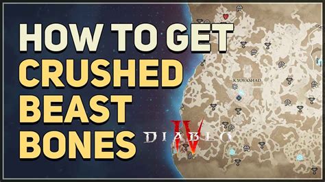 How To Get Crushed Beast Bones Diablo Youtube