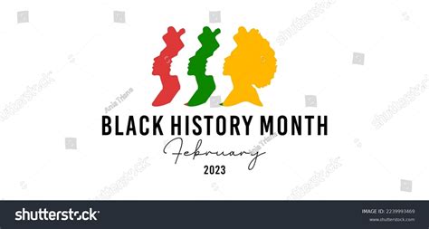 Black History Month Banner 2023 Vector Stock Vector (Royalty Free ...