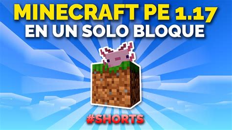 Minecraft En Un Solo Bloque Para Minecraft Pe Shorts Minecraft