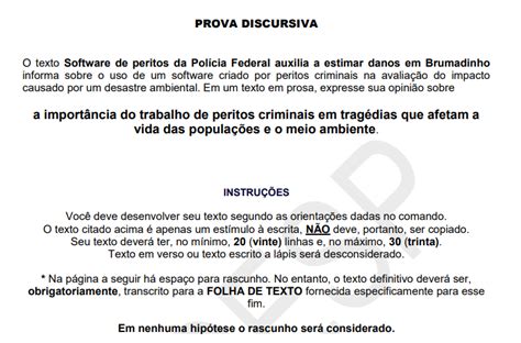 Como A Prova Discursiva Para Perito Criminal Mapa Concursos