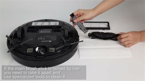 Proscenic 850T Robot Vacuum Cleaner How To Clean The Roller Components