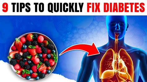 9 Tips To Quickly FIX Diabetes That ACTUALLY Works YouTube