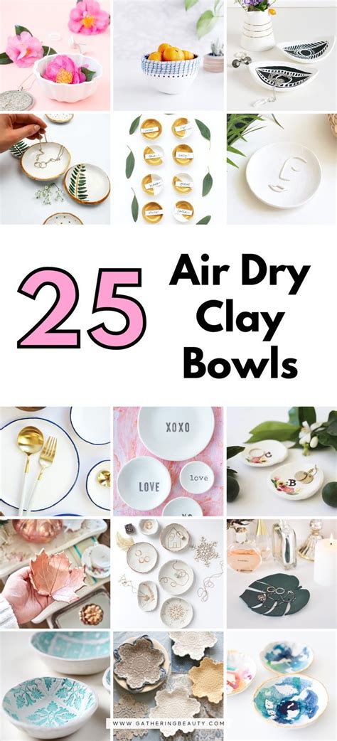 25 air dry clay bowls – Artofit